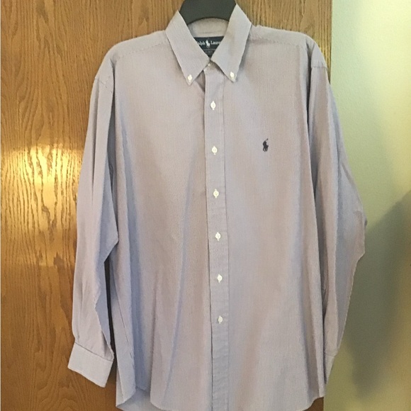 5 men’s shirts, 4 Ralph Lauren, 1 Chaps, all in very good condition, medium - Picture 3 of 10